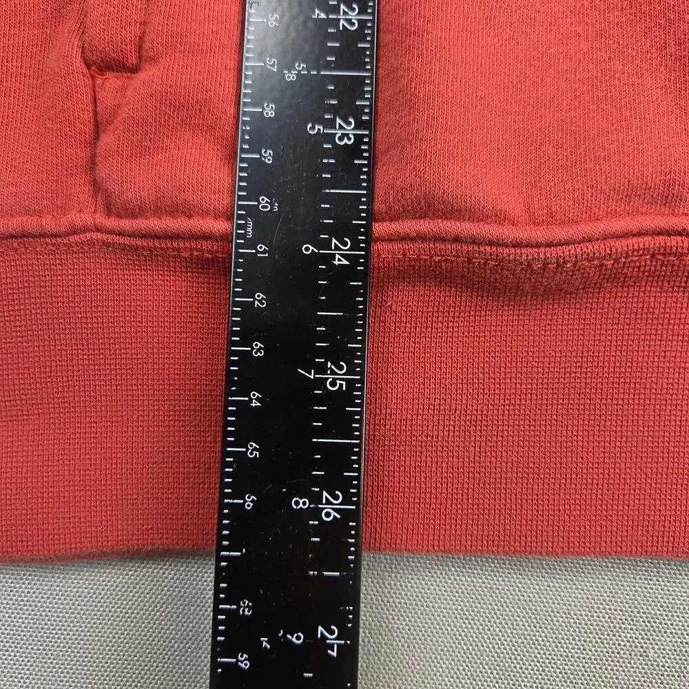The North Face Fox Graphic Logo Hoodie Mens Small Pullover Sweatshirt Red